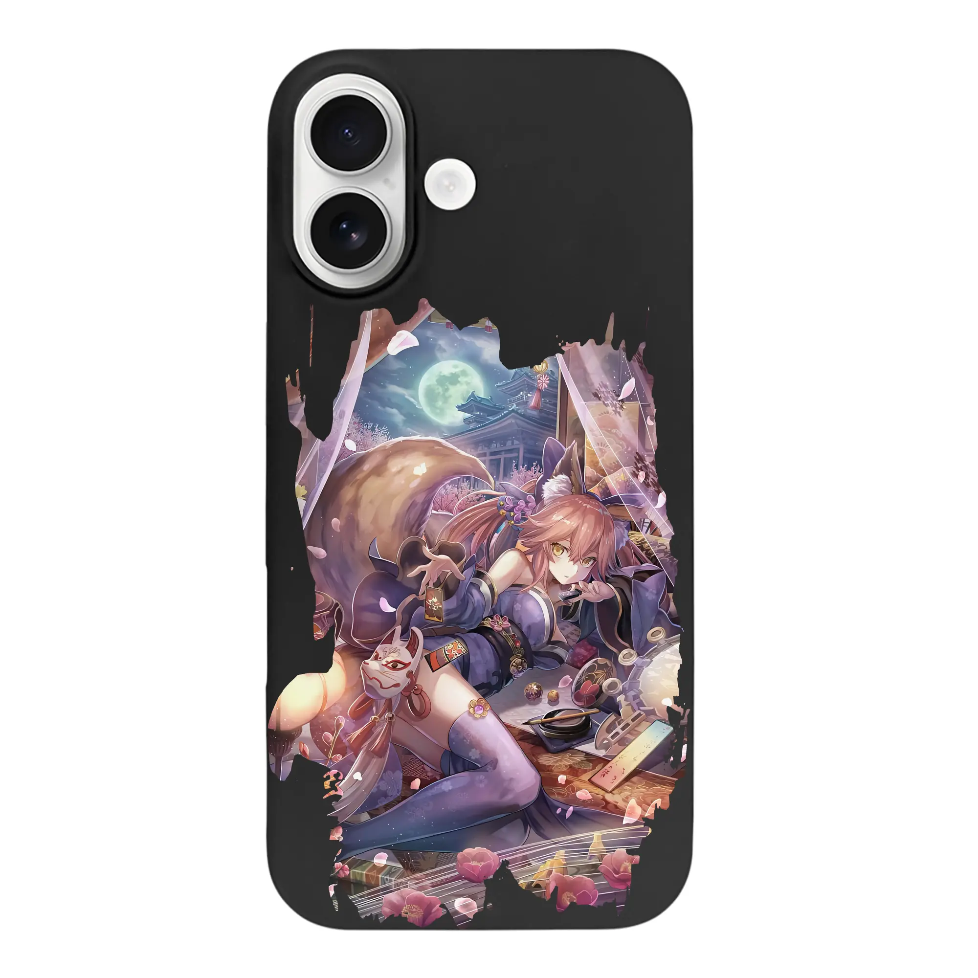 FGO グッズ,玉藻の前 - iPhone 17 シリーズ シリコンケース 薄型 耐衝撃 指紋防止 ソフトタッチカバー 精密フィット 傷防止 保護ケース iPhone 17/17 Air/17 Pro/17 Pro Max 対応